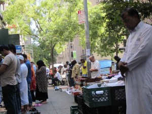 The call to prayer was heard